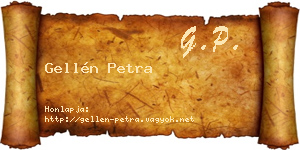 Gellén Petra névjegykártya