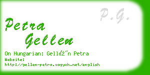 petra gellen business card